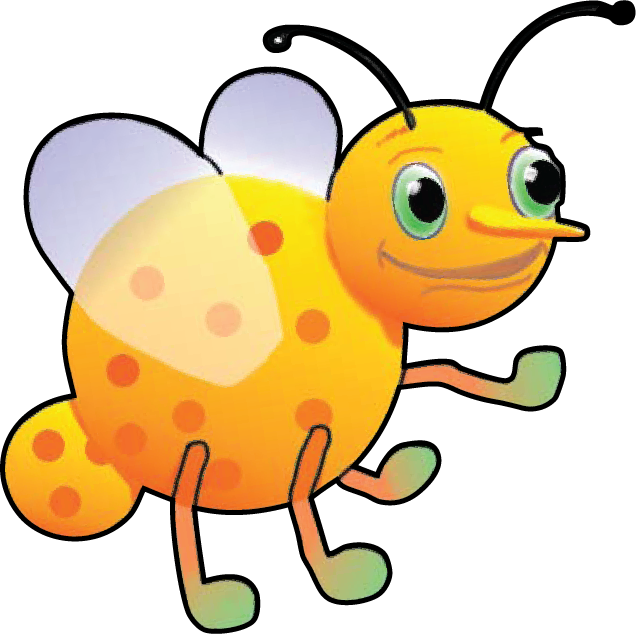 yellow and orange bee