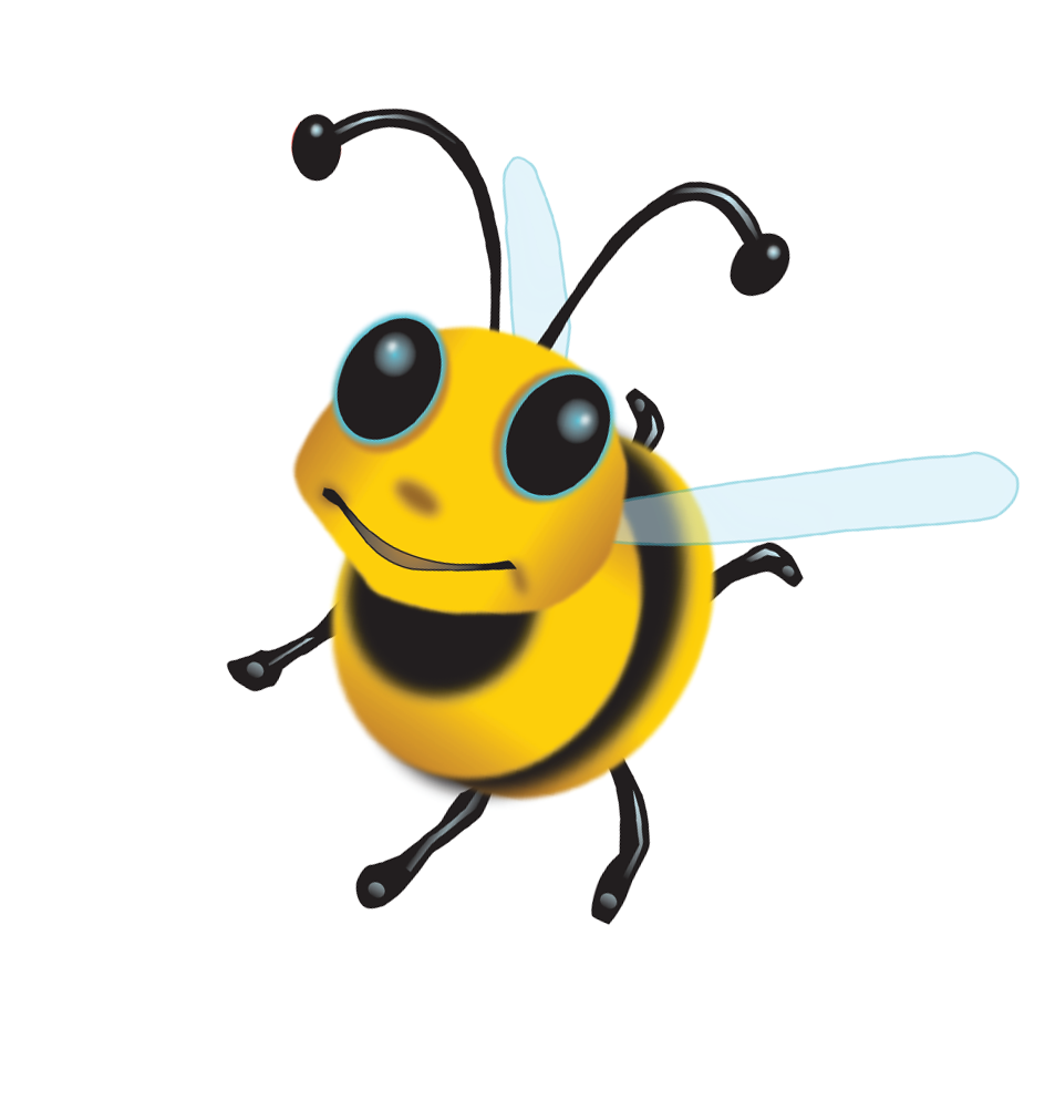 friendly yellow bee