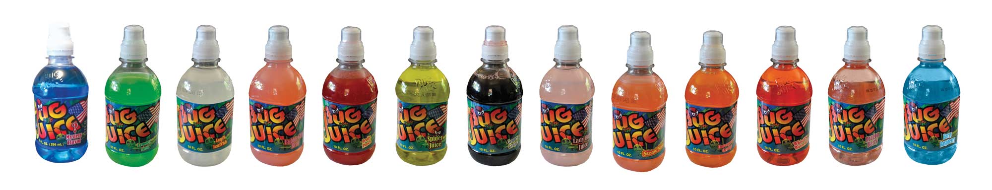 bug juice bottles-flavor array